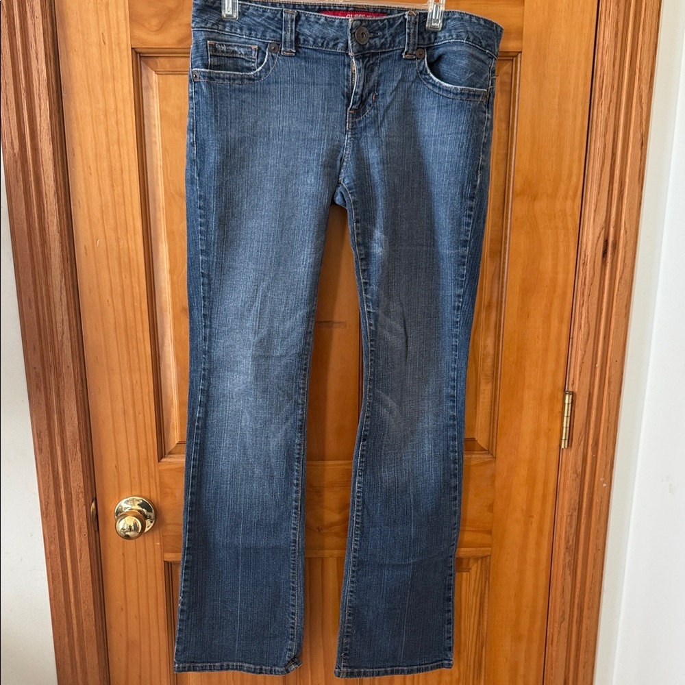 Guess DAREDEVIL Women's Classic Boot Cut Jeans in Dark Blue